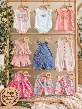 Girls 18–24M Vacation Summer Bundle 10 Pieces George SHEIN Ella in Pink